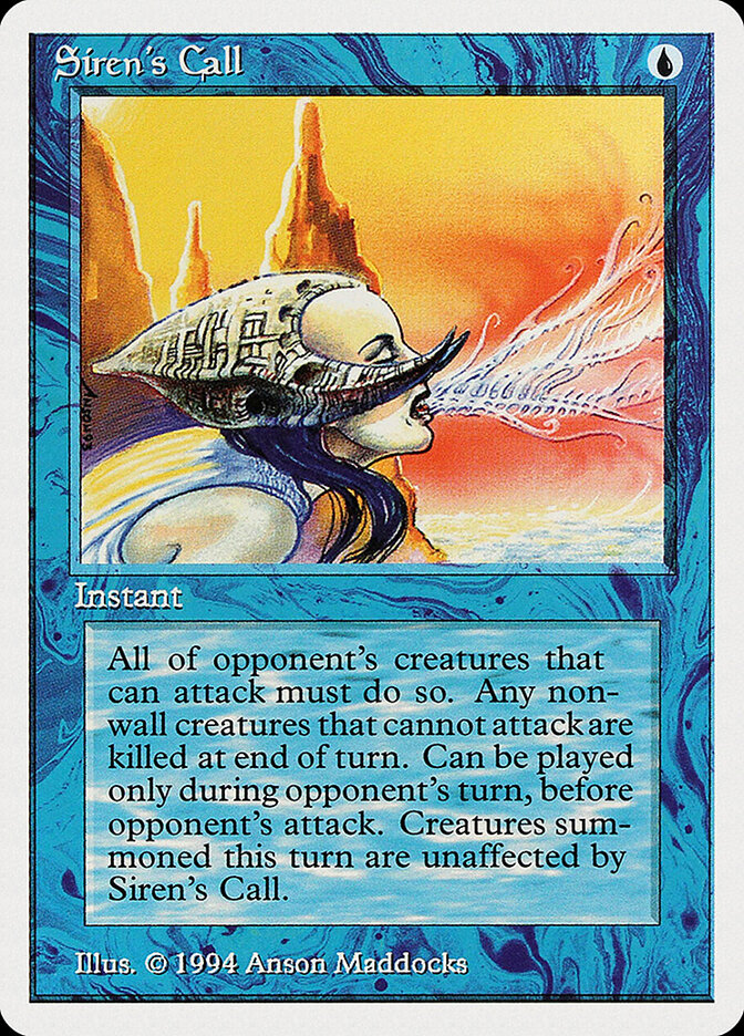 Siren's Call card front