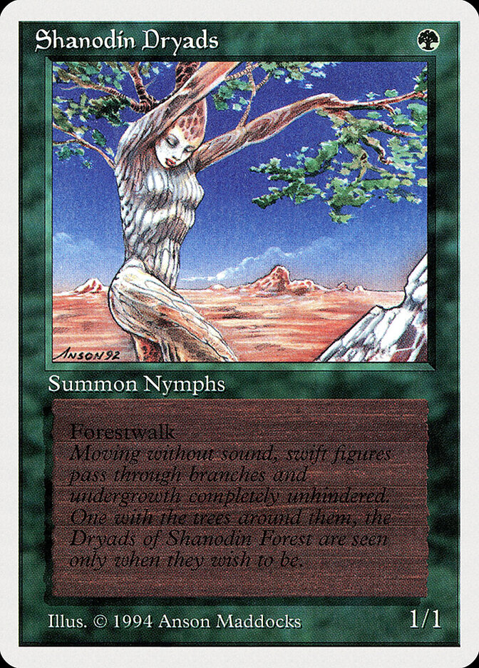 Shanodin Dryads card front