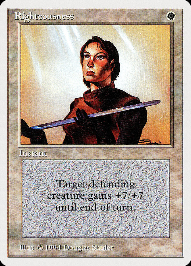 Righteousness card front