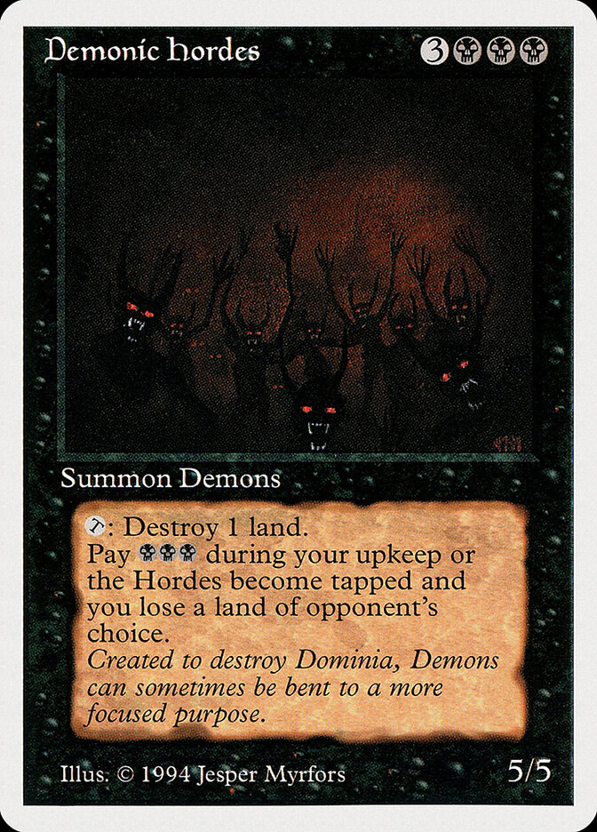 Demonic Hordes card front
