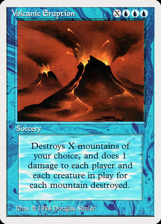 Volcanic Eruption card front