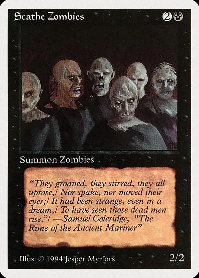 Scathe Zombies card front
