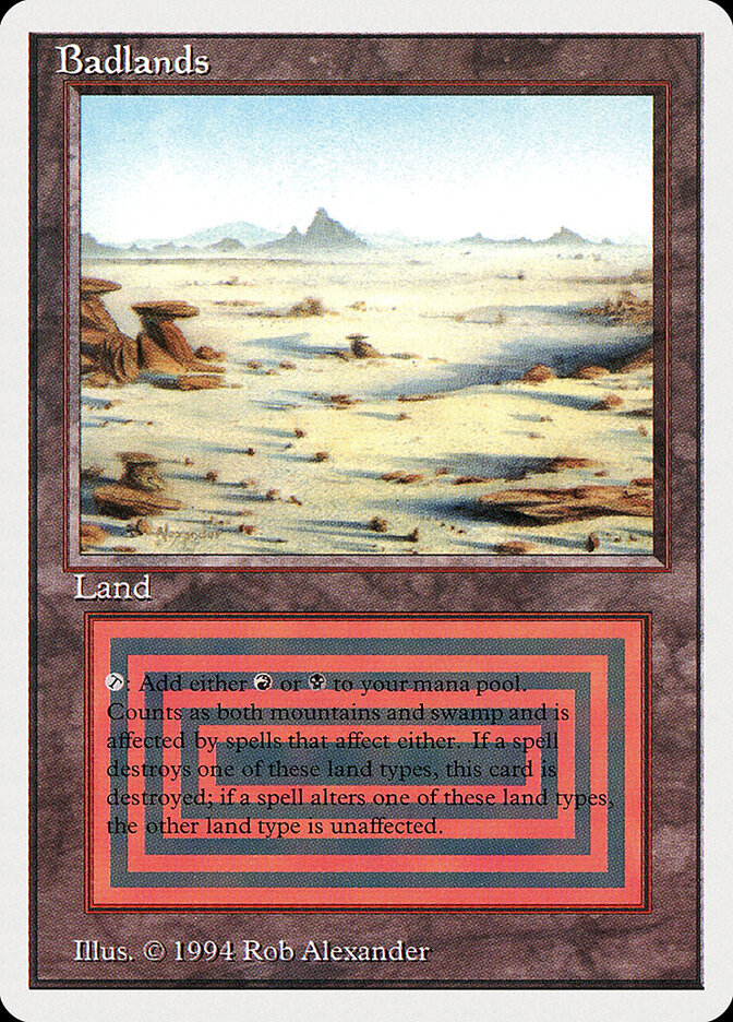 Badlands card front