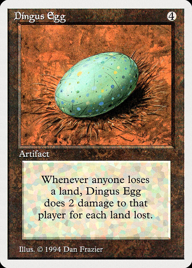 Dingus Egg card front