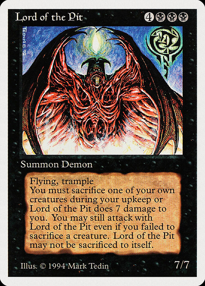 Lord of the Pit card front