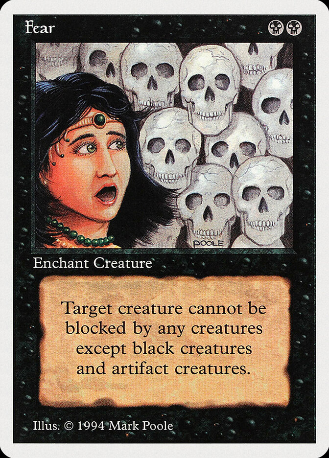 Fear card front