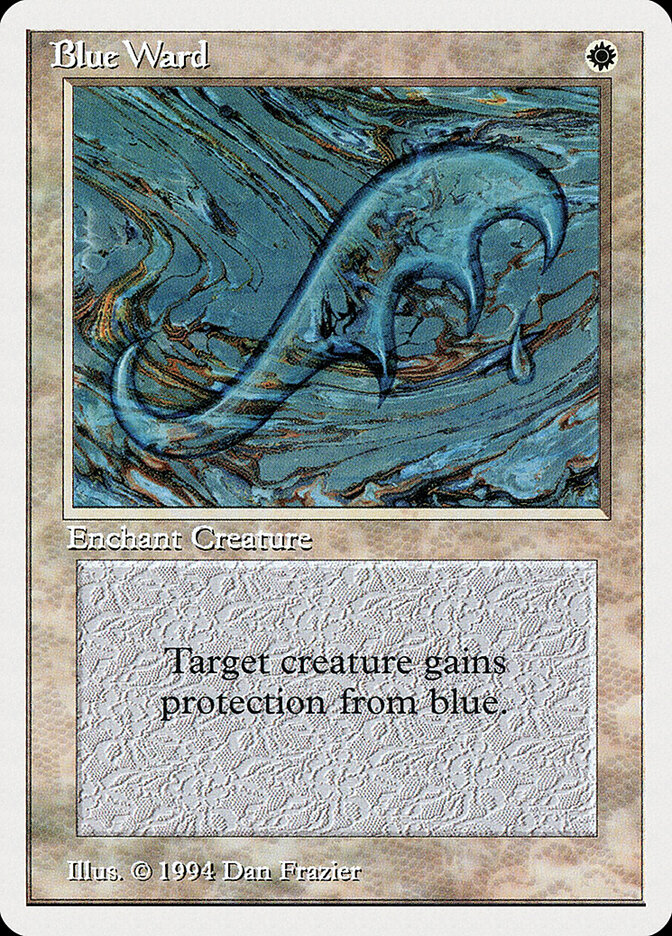 Blue Ward card front