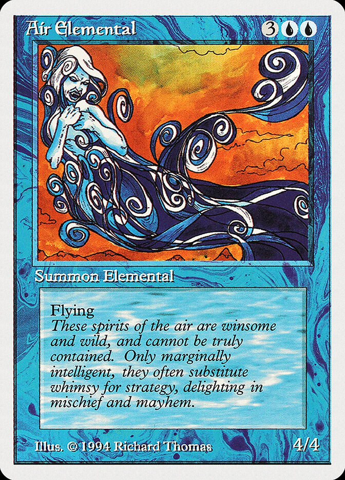 Air Elemental card front