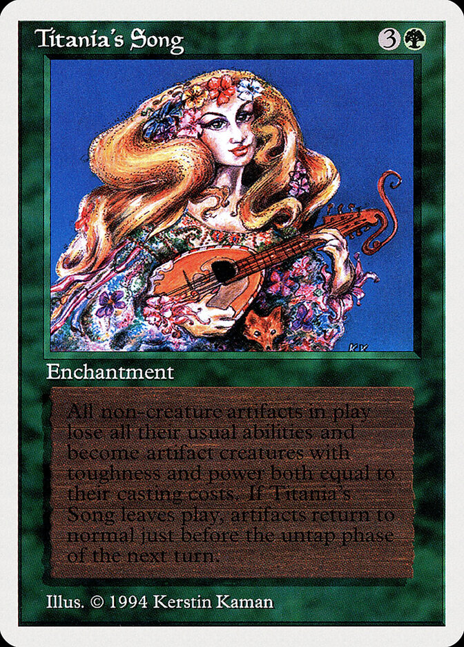 Titania's Song card front