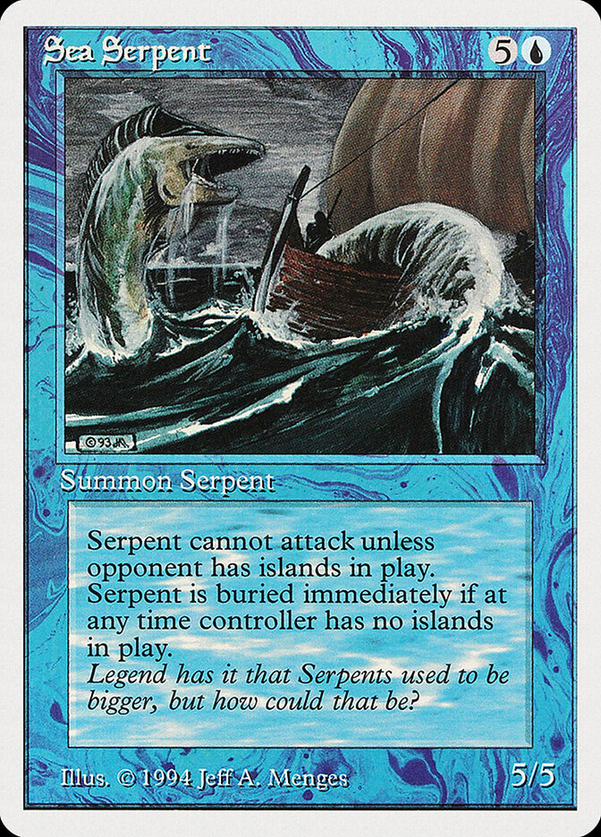 Sea Serpent card front