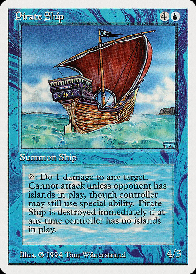 Pirate Ship card front