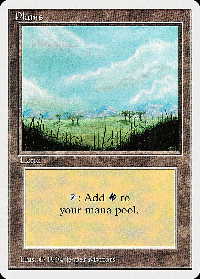 Plains card front