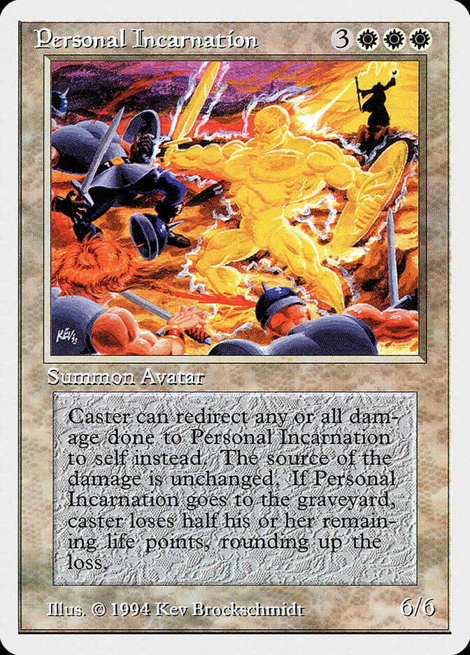Personal Incarnation card front