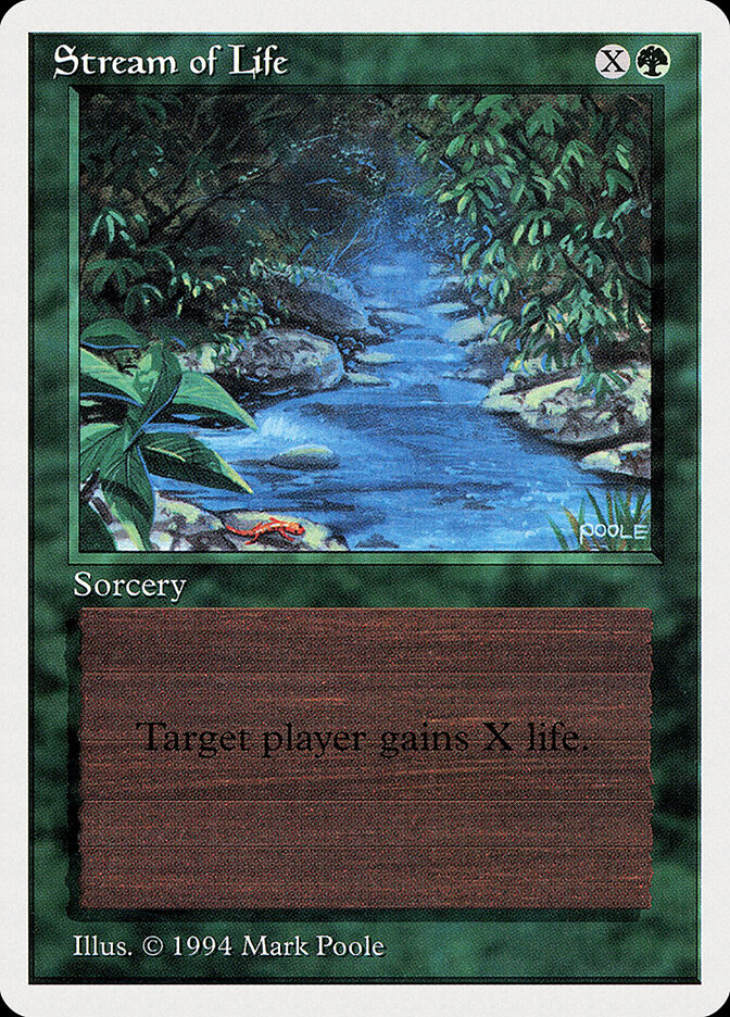 Stream of Life card front