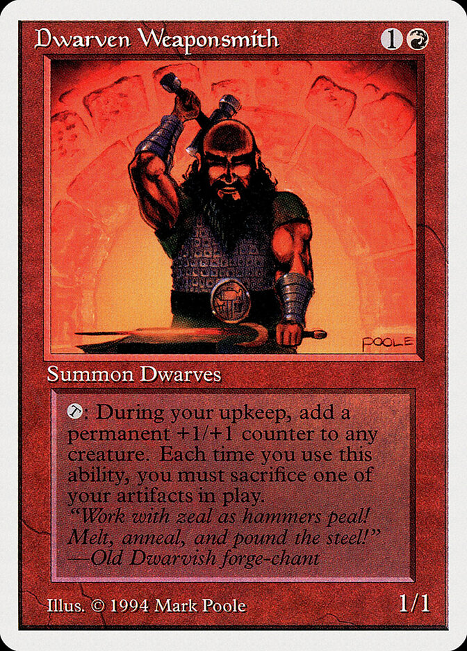 Dwarven Weaponsmith card front