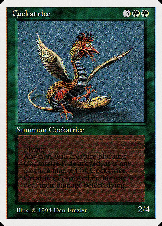 Cockatrice card front