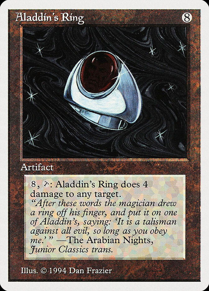 Aladdin's Ring card front