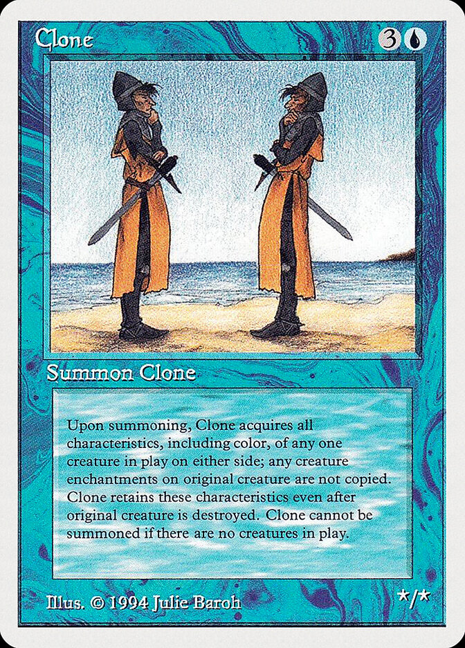 Clone card front