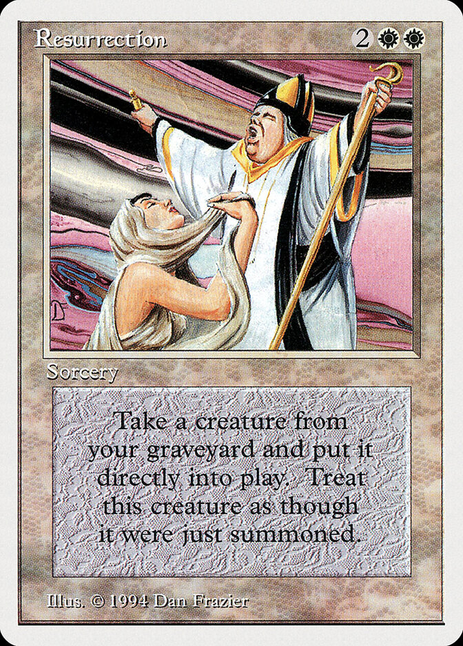 Resurrection card front