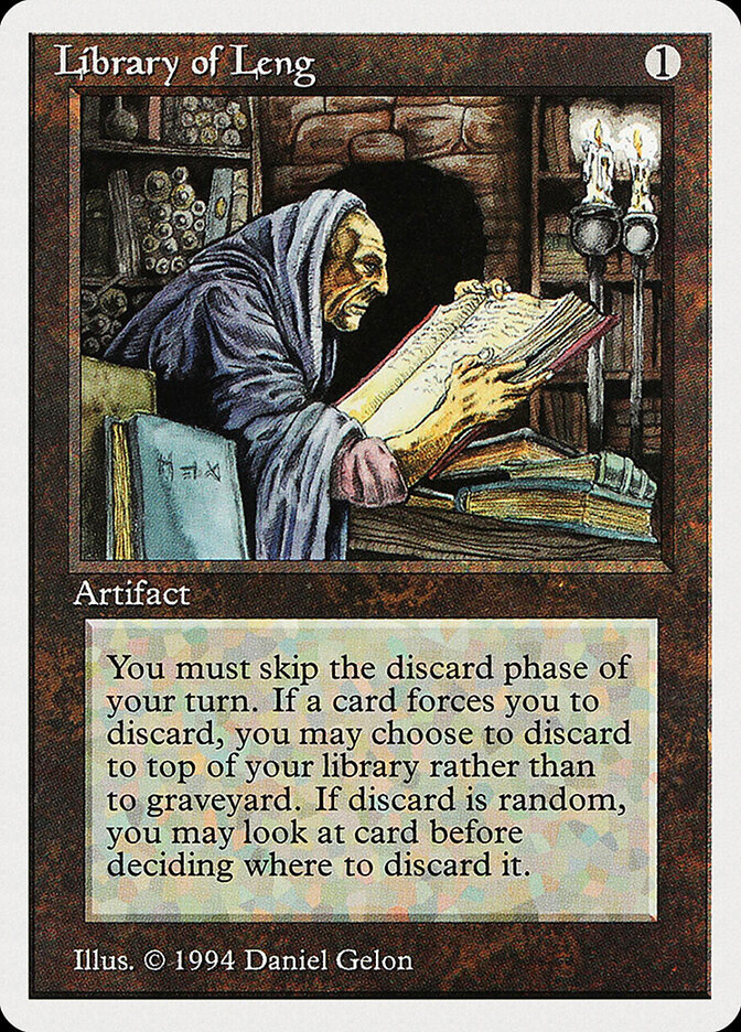 Library of Leng card front
