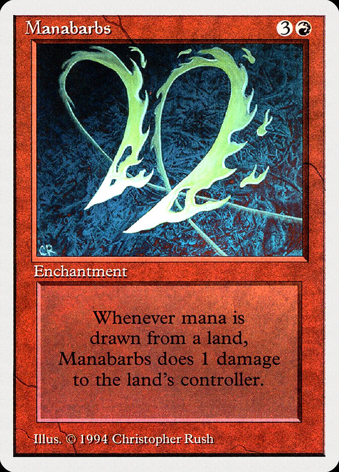 Manabarbs card front