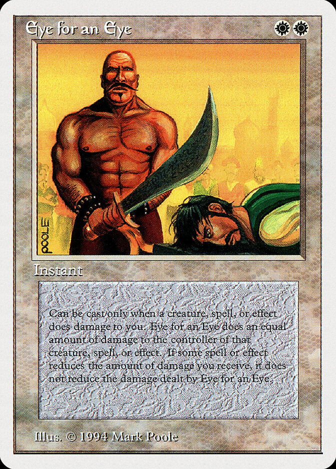 Eye for an Eye card front