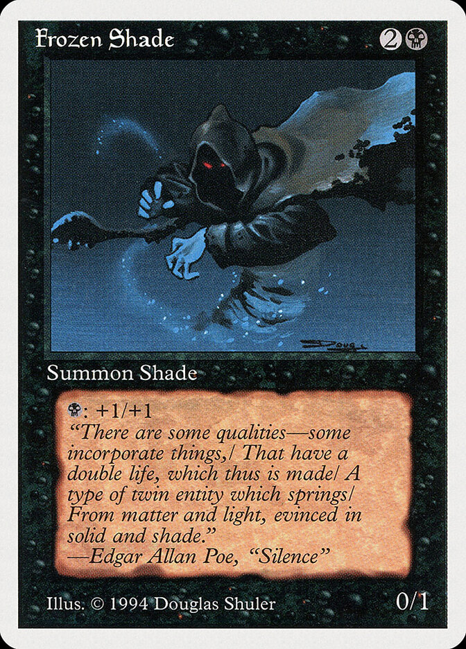 Frozen Shade card front