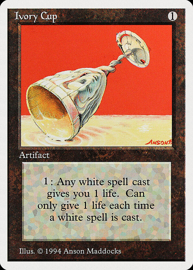 Ivory Cup card front
