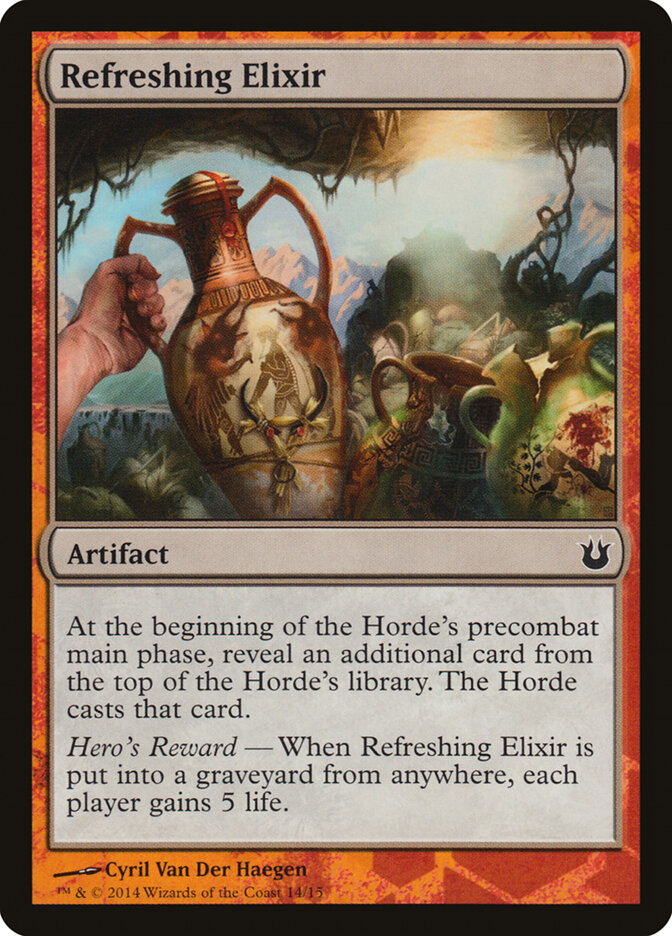 Refreshing Elixir card front