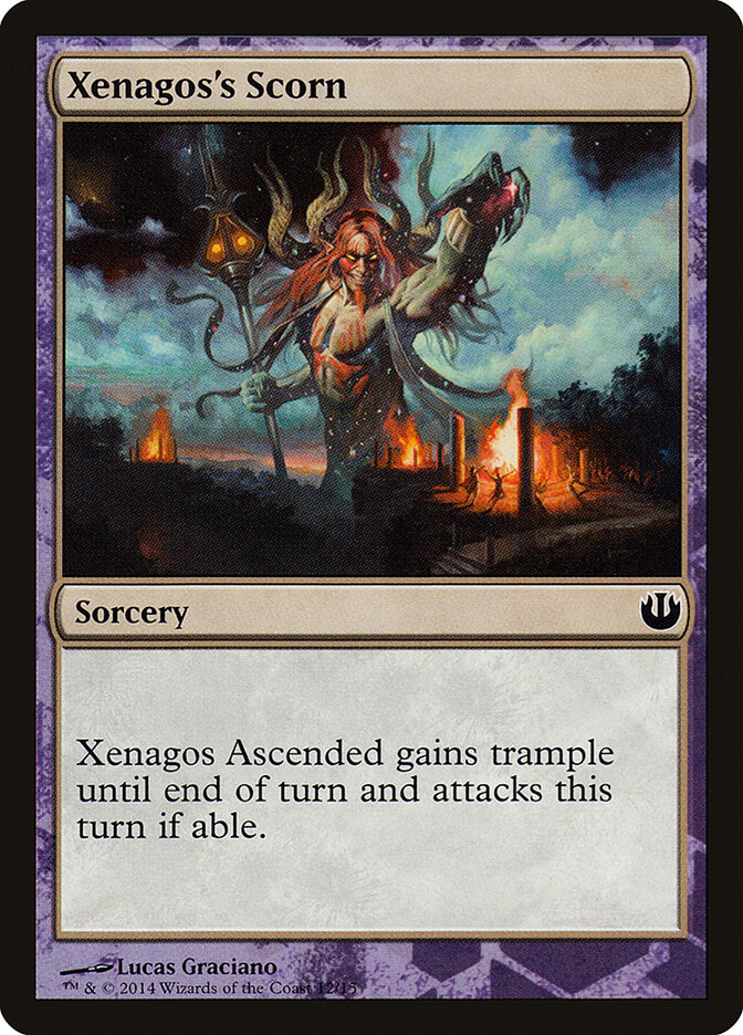 Xenagos's Scorn card front
