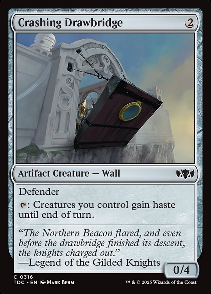 Crashing Drawbridge card front