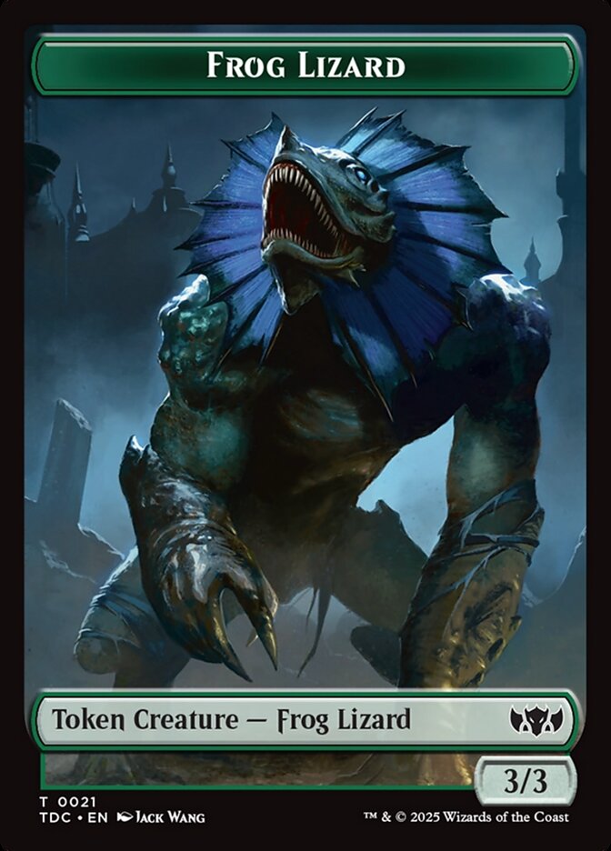 Frog Lizard card front