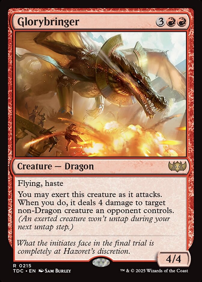 Glorybringer card front