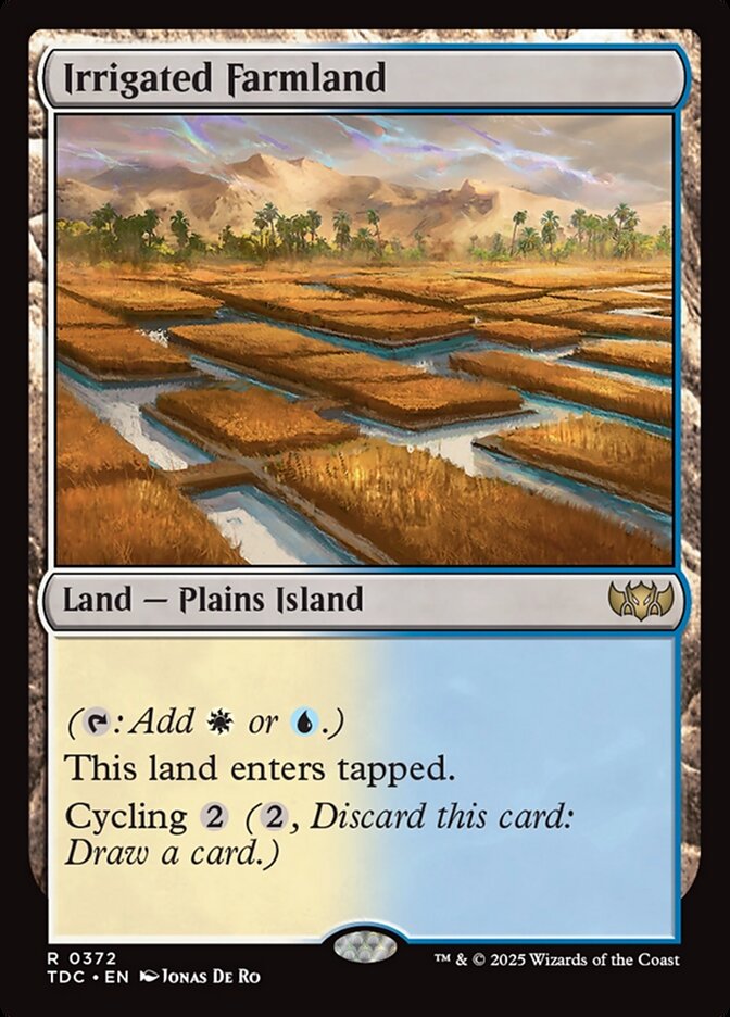 Irrigated Farmland card front