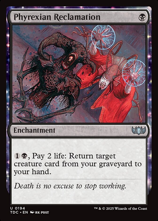 Phyrexian Reclamation card front