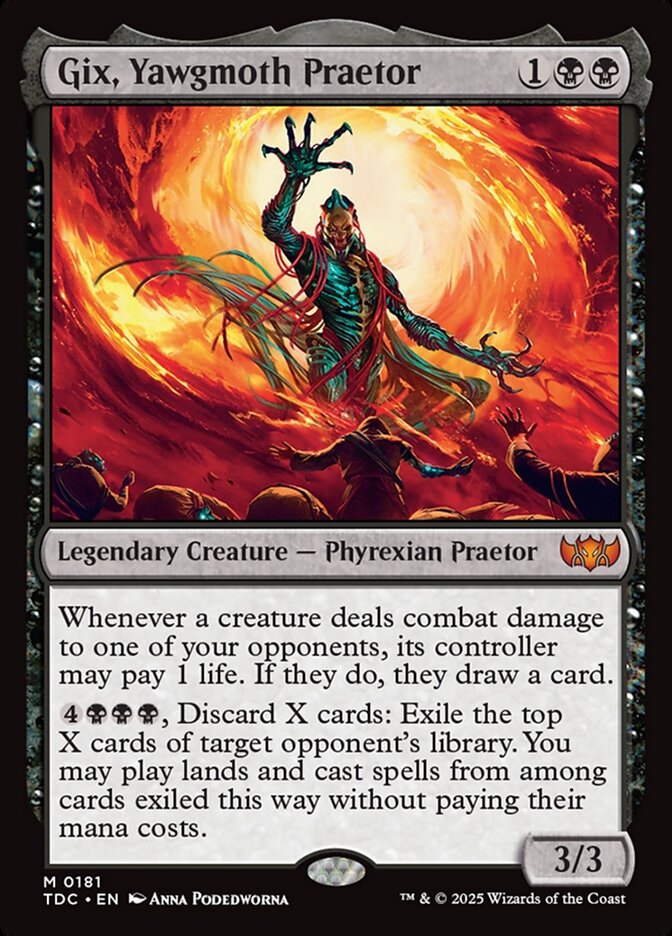 Gix, Yawgmoth Praetor card front