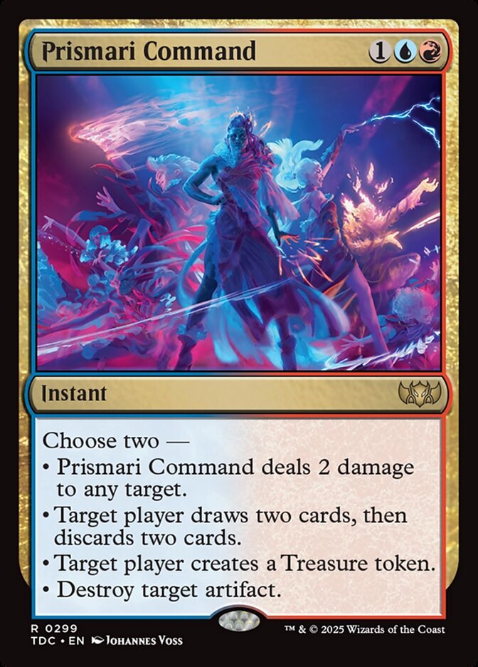 Prismari Command card front