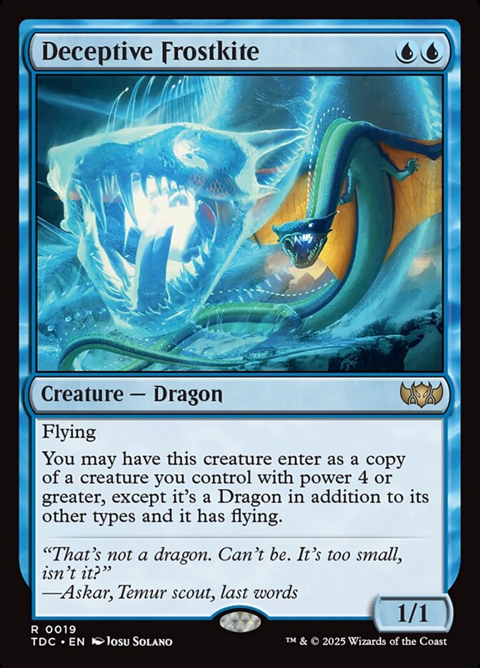Deceptive Frostkite card front