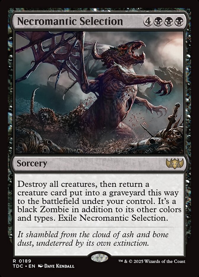 Necromantic Selection card front