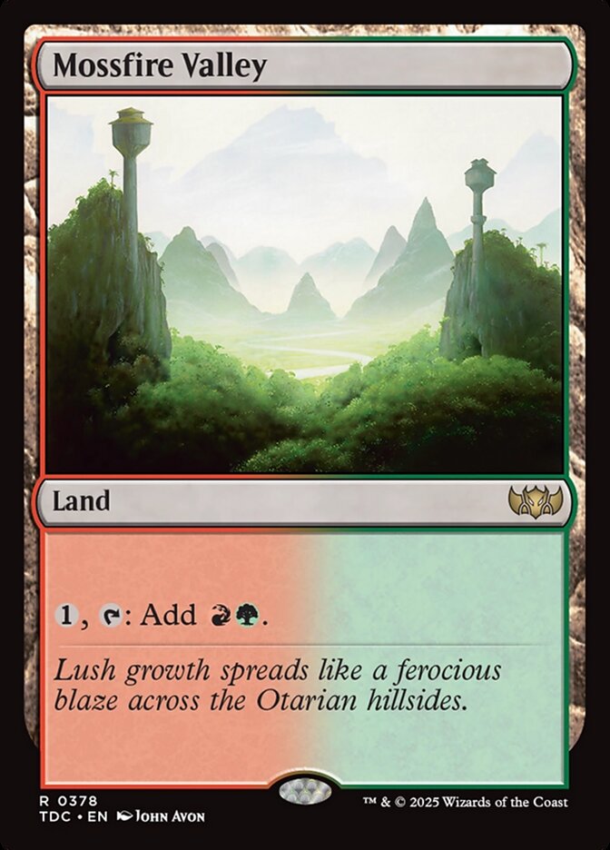 Mossfire Valley card front