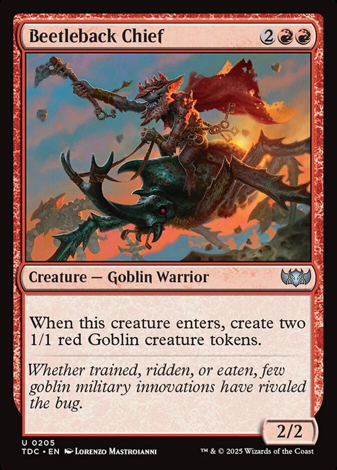 Beetleback Chief card front