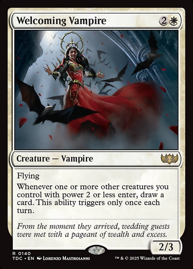 Welcoming Vampire card front