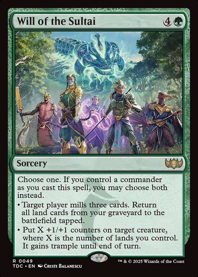 Will of the Sultai card front