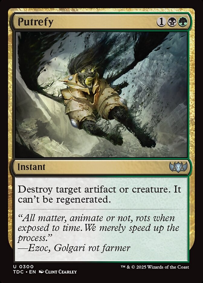 Putrefy card front