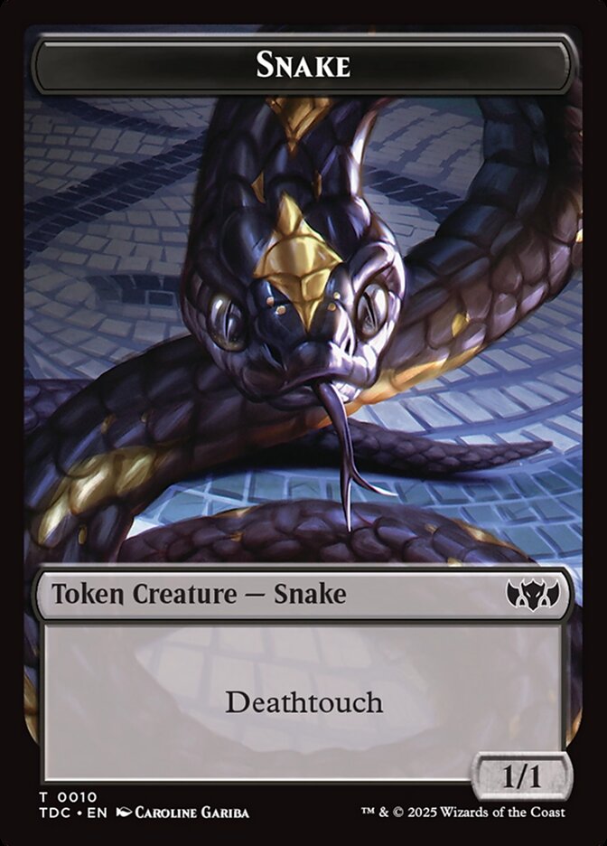 Snake card front