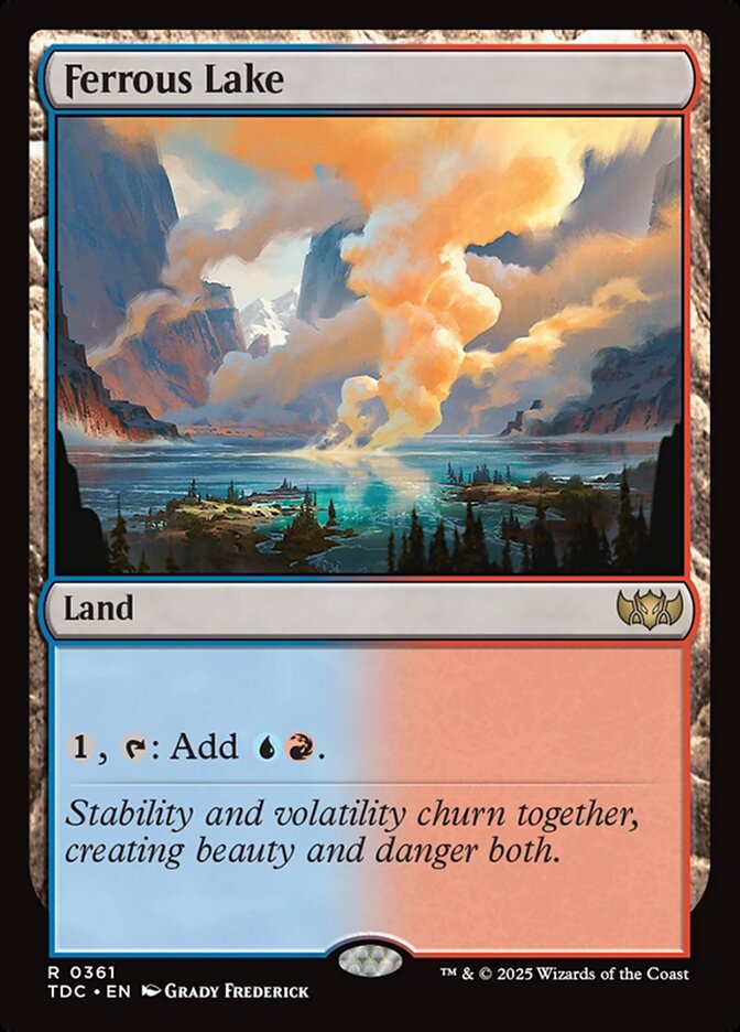 Ferrous Lake card front