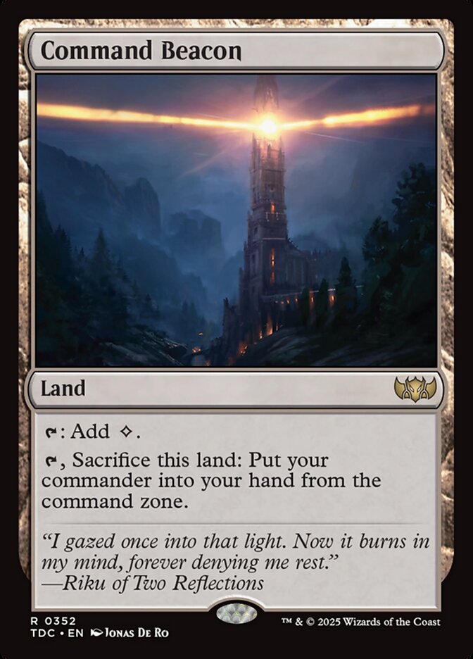 Command Beacon card front