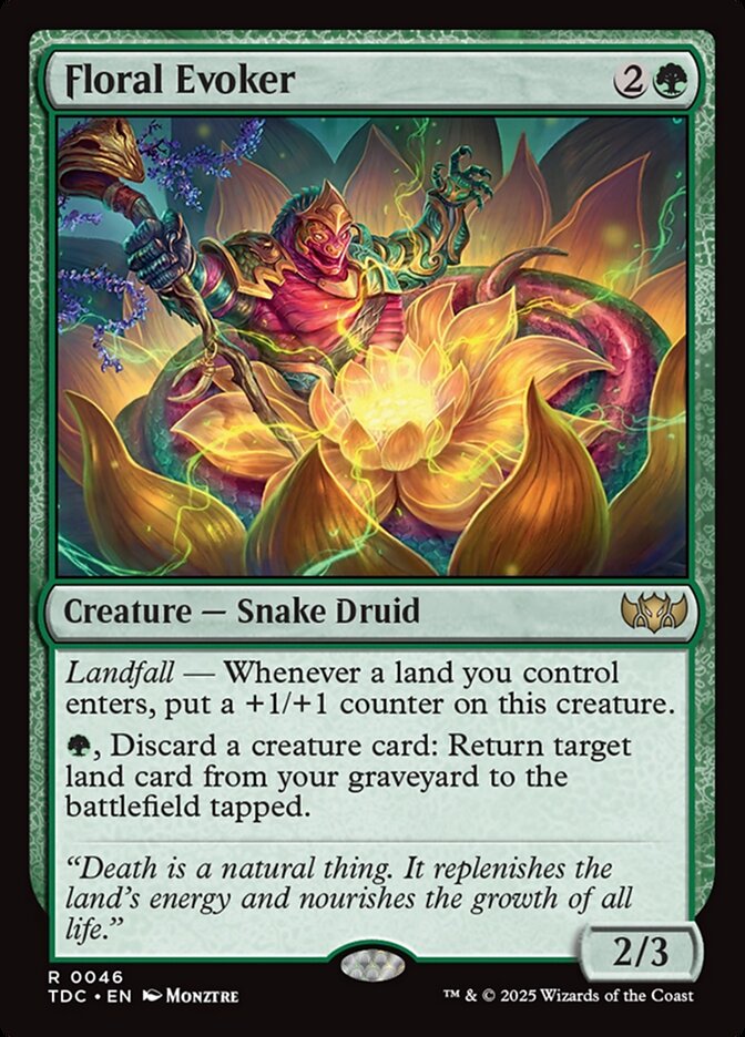 Floral Evoker card front