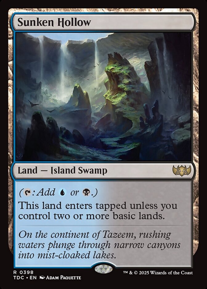 Sunken Hollow card front