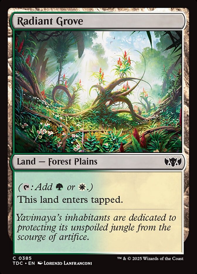 Radiant Grove card front